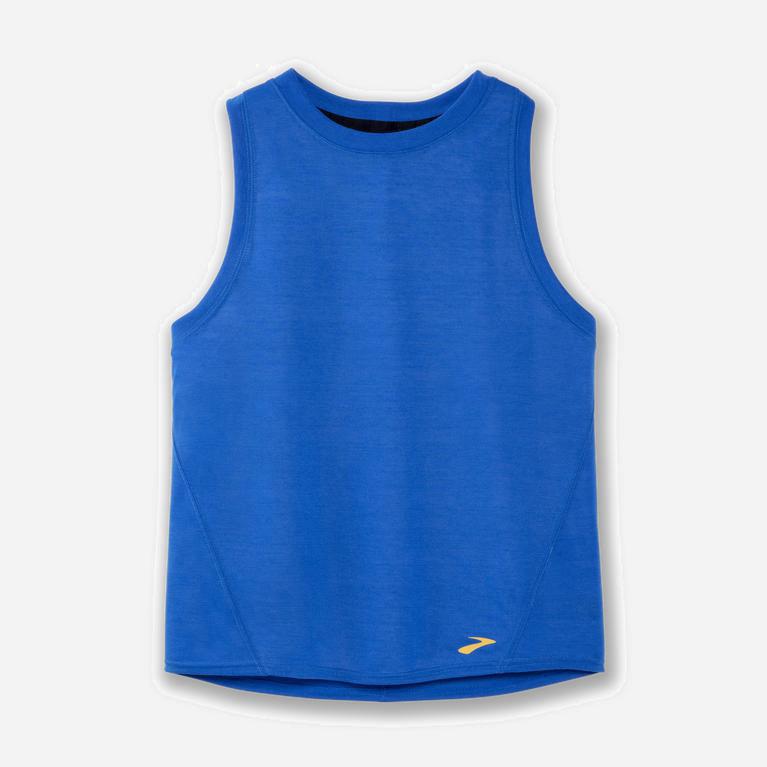 Brooks Distance Womens Running Tank Top Ireland Blue Bolt (NLDX-42937)